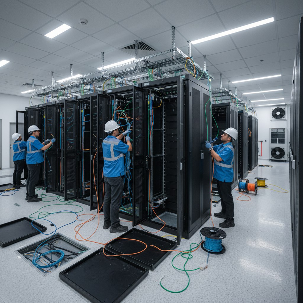 Прокладка кабелей